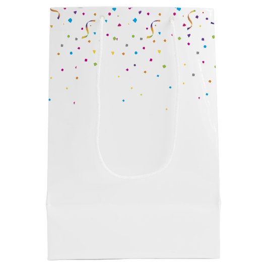 Birthday Ducklings mit Party Ballon Mittlere Geschenktüte (Rückseite)