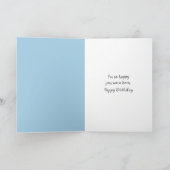 Birthday Eichhörnchen in Erdnüssen Karte (Innenseite)