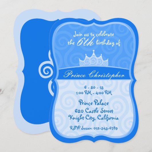 Birthday Einladung (Vorne/Hinten)