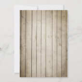 Birthday Einladung Chalkboard Rustikale Erwachsene (Rückseite)