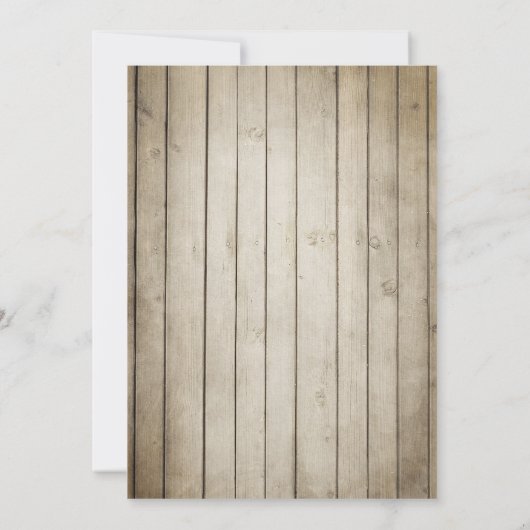 Birthday Einladung Chalkboard Rustikale Erwachsene (Rückseite)