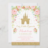 Birthday Einladung Gold Prinzessin Catch (Vorderseite)