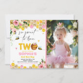 Birthday Einladung Honey Bee Birthday Party (Vorderseite)