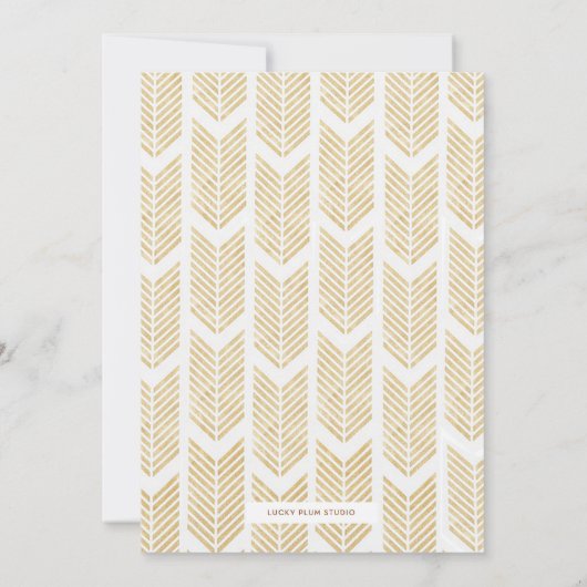 Birthday Einladung in Schwarz-Weiß-Tee (Rückseite)