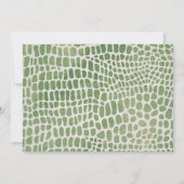 Birthday Einladung in Sumpf | Aufforderung zur Ein (Rückseite)