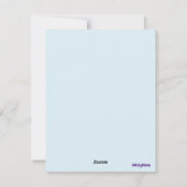 Birthday Einladung Katze Illustrationskarte (Rückseite)