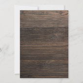 Birthday Einladung mit Holztracker (Rückseite)