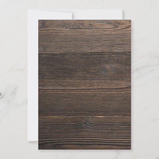 Birthday Einladung mit Holztracker (Rückseite)