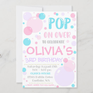 Birthday Einladung, Pop auf über Einladung