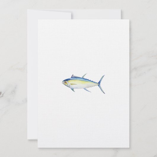Birthday Einladung Thunfischdarstellung (Rückseite)