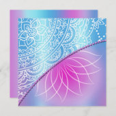 Birthday Einladung von Lace & Pearl (Vorne/Hinten)