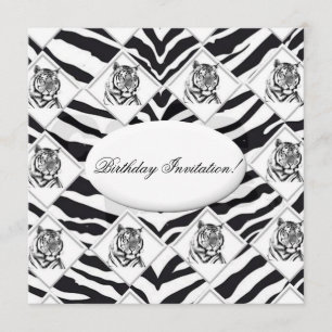 Birthday Einladung von White Tiger