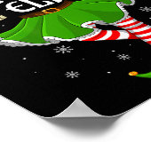 Birthday Elf Christmas Family Girls Women Elf Squa Poster (Ecke)