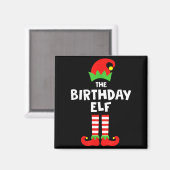 Birthday Elf Matching Group Family Holiday Christm Magnet (Vorderseite/Rückseite)
