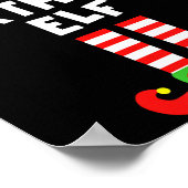 Birthday Elf Matching Group Family Holiday Christm Poster (Ecke)