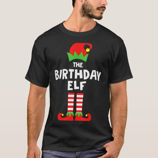 Birthday Elf Matching Group Family Holiday Christm T-Shirt (Vorderseite)