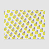 Birthday Emoji Pattern Seidenpapier (Vorderseite)