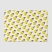 Birthday Emoji Pattern Seidenpapier (Vorderseite)