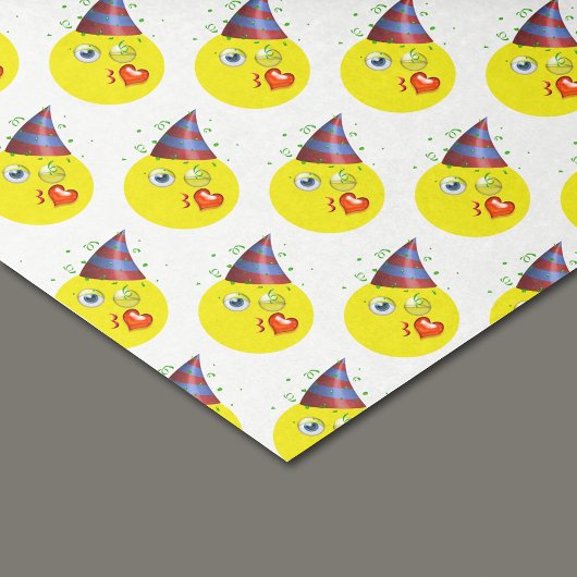 Birthday Emoji Pattern Seidenpapier