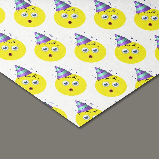 Birthday Emoji Pattern Seidenpapier