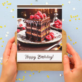 Birthday Epic Chocolate Caramel Cake Karte