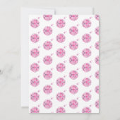 Birthday Era Disco Music Party Einladung (Rückseite)