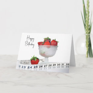 Birthday Erdbeeren mit Tape Measure Karte