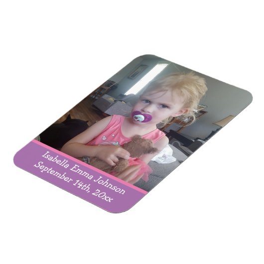 Birthday Erinnerung Foto Magnet (Linke Seite)