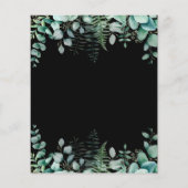 Birthday Eucalyptus black budget Flyer (Hinten)