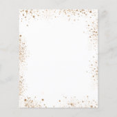 Birthday Eucalyptus foliogold Einladung Flyer (Hinten)