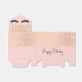Birthday Eyelashes mit Gold Glitzer Geschenkschachtel (Ungefaltet)