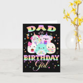 Birthday Family Squish Squad Dad Of The Birthday G Karte (Gelbe Blume)