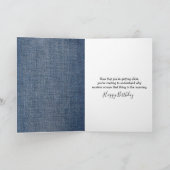 Birthday Farmer Rooster Kicking Up Dust Karte (Innenseite)