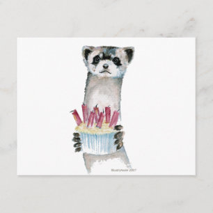 Birthday Ferret Karte