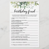 Birthday Feud Spiel mit Answers (Vorderseite)