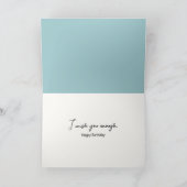 Birthday Field Mouse Wear Earmuffs Karte (Innenseite)