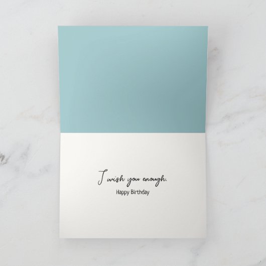 Birthday Field Mouse Wear Earmuffs Karte (Innenseite)