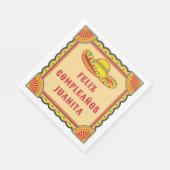 Birthday Fiesta | Feliz Cumpleanos Napkins Serviette (Ecke)