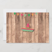 Birthday Fiesta Mexikanisches Foto Party Einladung (Rückseite)