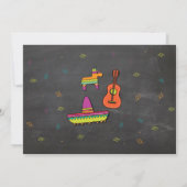 Birthday Fiesta Mexikanisches Foto Party Einladung (Rückseite)