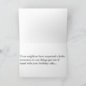 Birthday Fire Motor Karte (Innenseite)