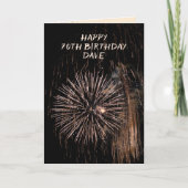 Birthday Fireworks Karte (Vorderseite)