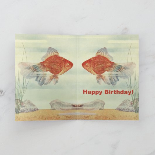 Birthday Fish Karte (Innenseite)