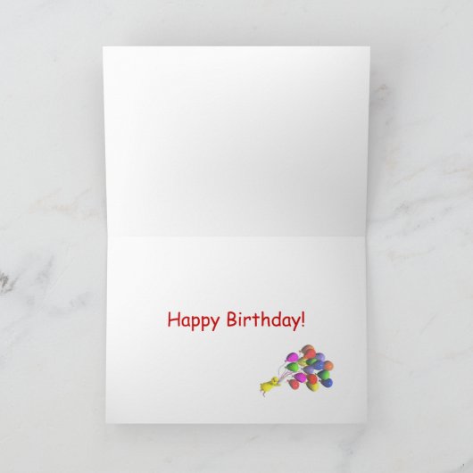 Birthday Flight Karte (Innenseite)