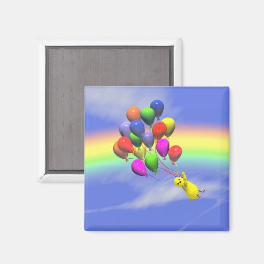 Birthday Flight Magnet (Vorderseite/Rückseite)