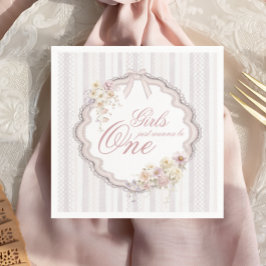 Birthday Floral Wildflower Gils Just Wanna be ONE Serviette