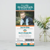 Birthday Football Ticket Einladung (Stehend Vorderseite)