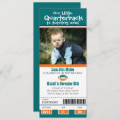 Birthday Football Ticket Einladung (Vorne/Hinten)