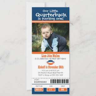 Birthday Football Ticket Einladung