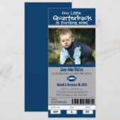 Birthday Football Ticket Einladung (Vorne/Hinten)